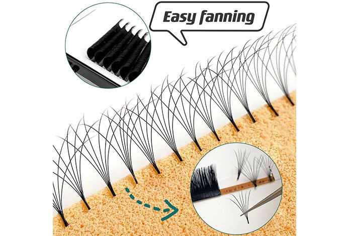 0.07C MIX easy fanning eyelash extensions (easyfan4)